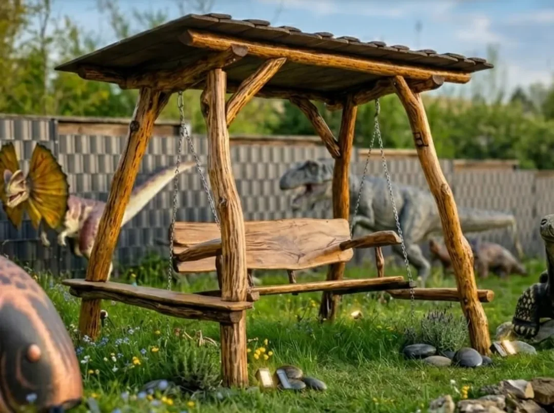 Mit Schindeldach im Garten